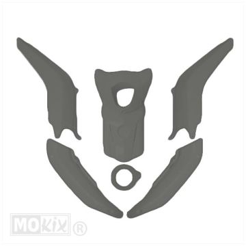 Body / fairing kit Bye Bike deep titanium 6 pcs