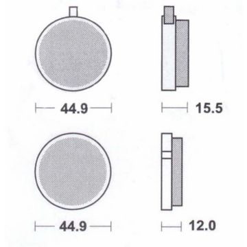 brake pad set around fs1 front