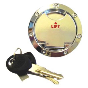 petrol tank cap+lock aerox chrome DMP