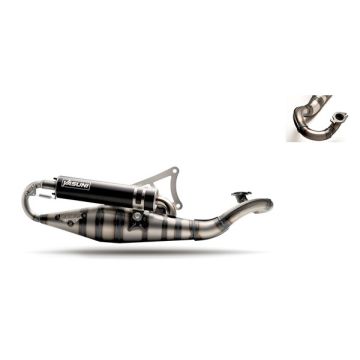 exhaust cpl e-color minarelli horizontal clear/black Yasuni carrera 10 tub317