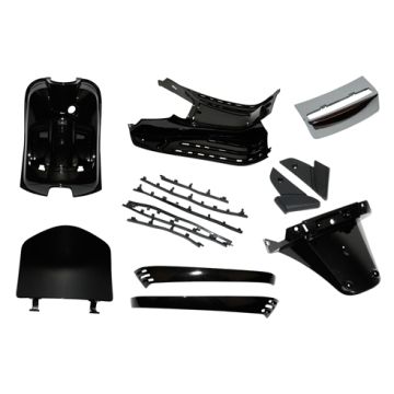 Body / fairing kit interior Vespa LX 8 pcs black 98/A