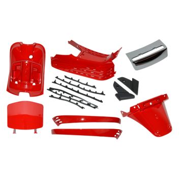 Body / fairing kit interior Vespa LX 8 pcs red 894