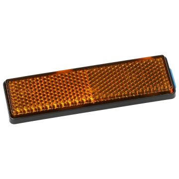 Reflector rectangle 95x28 orange stickable CE