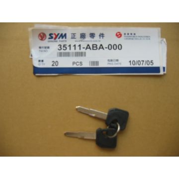 Ignition lock key blind/blank SYM Crox/Orbit 2/Symphony SR/Symply/Tonic/Xpro 50-125-150cc original 35111-ABA-000