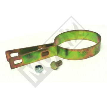 EXHAUST CLAMP UNI OVAL MUTE. 80mm