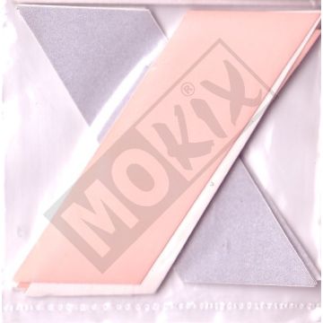 REFLECTOR STRIPS 4x ORANGE 4x GREY