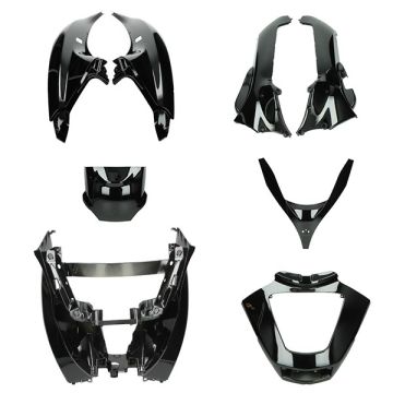 Body / fairing kit Piaggio MP3 2006-2014 glossy black 8 pcs
