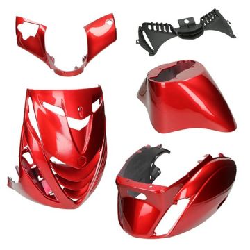 Body / fairing kit SP look Piaggio Zip Audi Bordeaux red DMP 5 pcs
