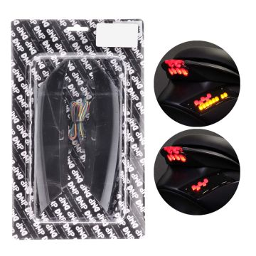 Flashing light led set Piaggio Zip 2000-> Audi Look black daytime running lights DMP rear