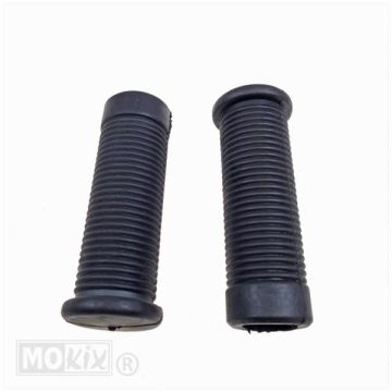 Tomos 20mm Black Rubber Footrest Set