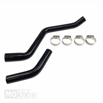 Derbi Senda-R E3/E4 Black Silicone Cooling Hose Set