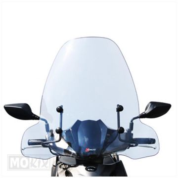 High windshield Kymco Agility 50S/125S - > 69cm height black mounting kit Faco