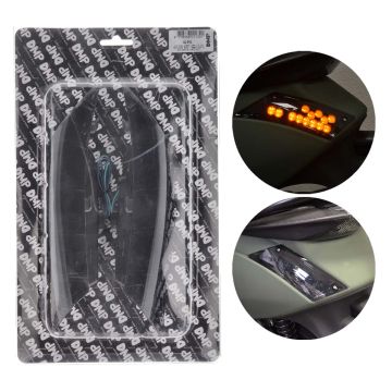 Flashing light led set Piaggio Zip 2000-> DMP Audi Look black rear
