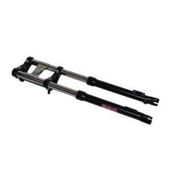 Front fork Puch Maxi reinforced, long, wide, black ebr