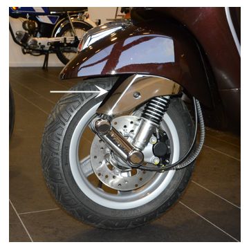 Front fork cover Vespa Lx Dmp chrome exclusive line