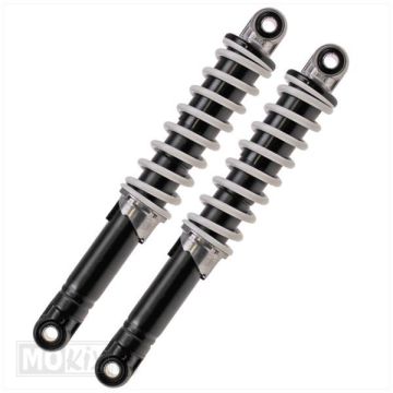 Universal shock absorber set 10mm imca 280mm black/white