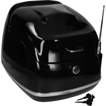 Top case 26 litre gloss black Grande Retro KM