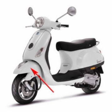 Front fender Vespa Lx 544 white