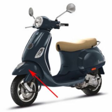 Front fender Vespa Lx 222 midnight blue