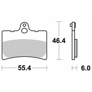 brake pad set fds/for sbs 126hf