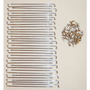 spoke set 183mm chrome 36pcs