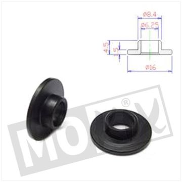 BODY RING PVC M6x16x4.5 BLACK (10)