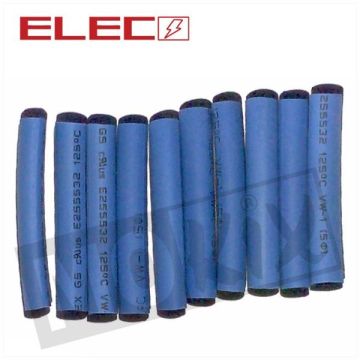 HEAT SHRINK TUBING 3.5mm x 40mm BLUE 10pcs