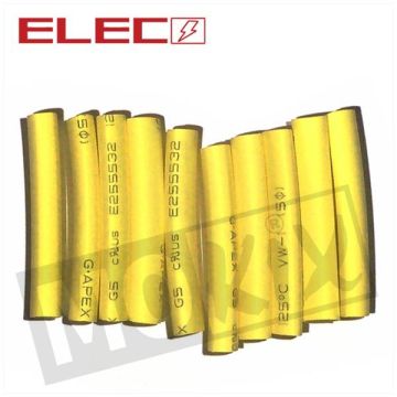 HEAT SHRINK TUBING 3.5mm x 40mm YELLOW 10pcs