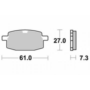 Brake pad set SBS 111HF