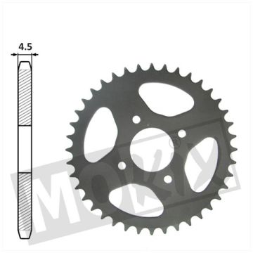REAR SPROCKET SACHS/HER/PRIMA5 (415) 42.5mm 4g 38t