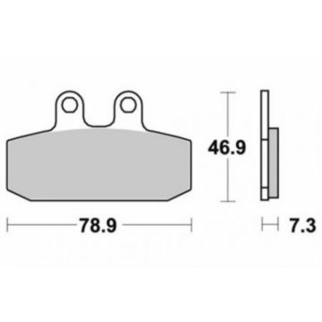 brake pad set leonardo 125/150cc for sbs 108hf