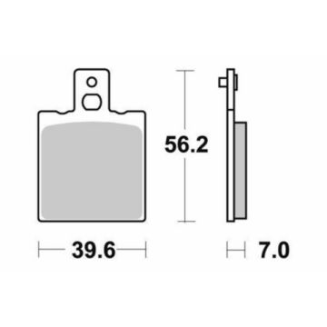 brake pad set ext/rs ot/tuono for sbs 138hf