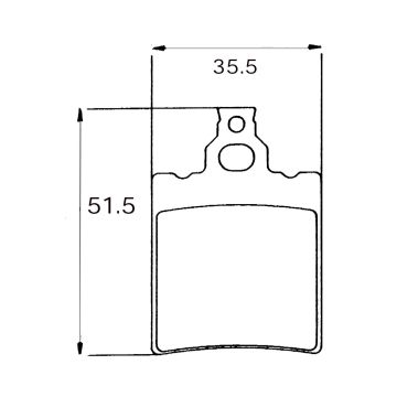 brake pad set af1/rs ot/rs1999/rx/tua rear sbs 106hf