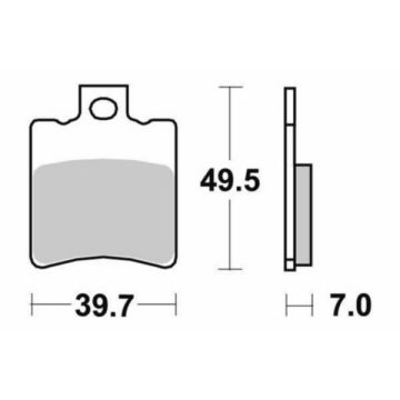 brake pad set area/hab for sbs 143hf