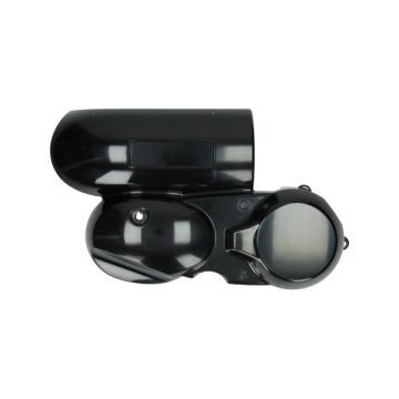 Side cover/engine screen Tomos Funtastic/Youngst'r/Pack'r matt black right. Original t242083lak-813