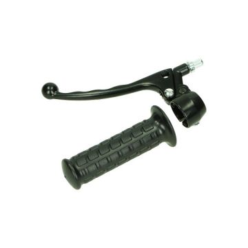 Brake lever complete Tomos A3/A35/cam black left Lusito