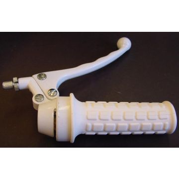 Throttle +brake lever Tomos A3/A35 white right