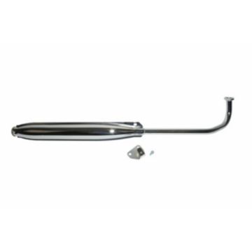 Exhaust Tomos model std fast euro-2 A35 22mm chrome Tecno