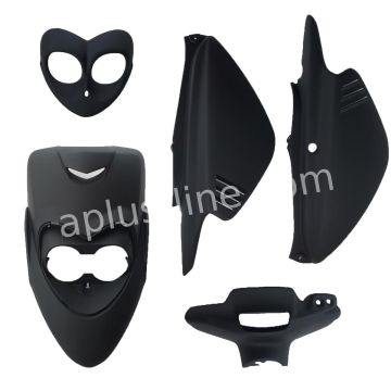 Body / fairing kit MBK Booster NG matt black 6 pcs