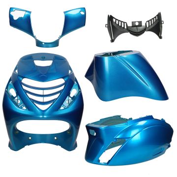 Body / fairing kit SP look Piaggio Zip Ice candy blue 5 pcs