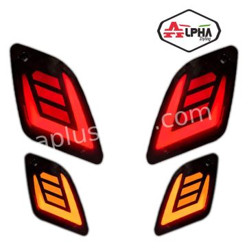 Flashing light set Vespa GTS 250 / GTS 300 led matrix Alpha styling (running away) rear