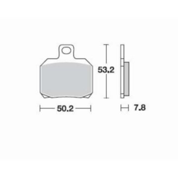 brake pad set Derbi gpr2004/ aprilia rs2006/ speedfight 3 for sbs 157hf