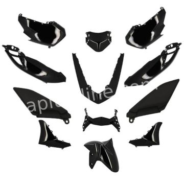Body / fairing kit Yamaha NMAX 2021-> glossy black 12 pcs