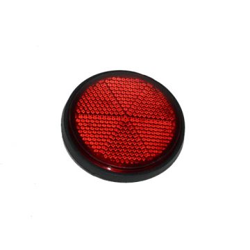 Reflector round Peugeot Buxy/Speedake/Zenith red