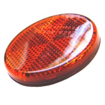 Reflector round Peugeot Buxy/Zenith/Speedake/China/Retro Torino Dmp orange