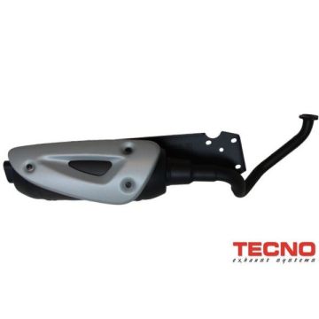 Exhaust complete model standard straight fox 2003 black Tecno