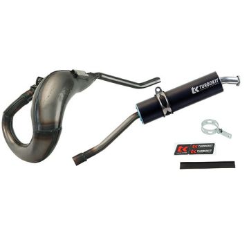 Derbi Senda exhaust/SX blank/black 07-2018 left E-color Turbo kit