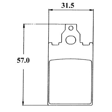 brake pad set af1/f12rst/f15/red rose/rev/streetmate/tua/you for DMP