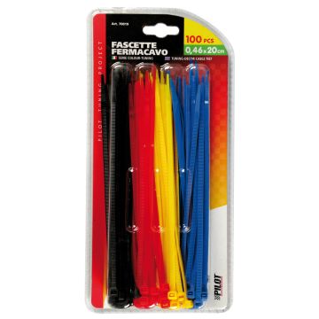Tiewrap/pull straps 200x4.6mm set 100 pieces Bulba