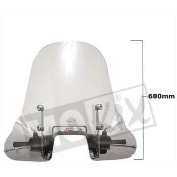 Windshield high clear Vespa S-50-125-150 2006-2014